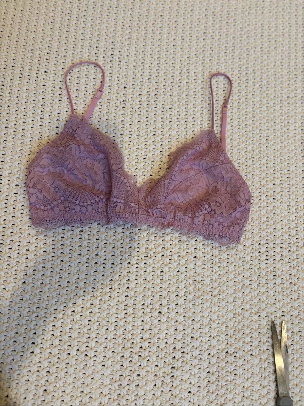 Free People Dusty Lilac Lace Bralette | Size
Small